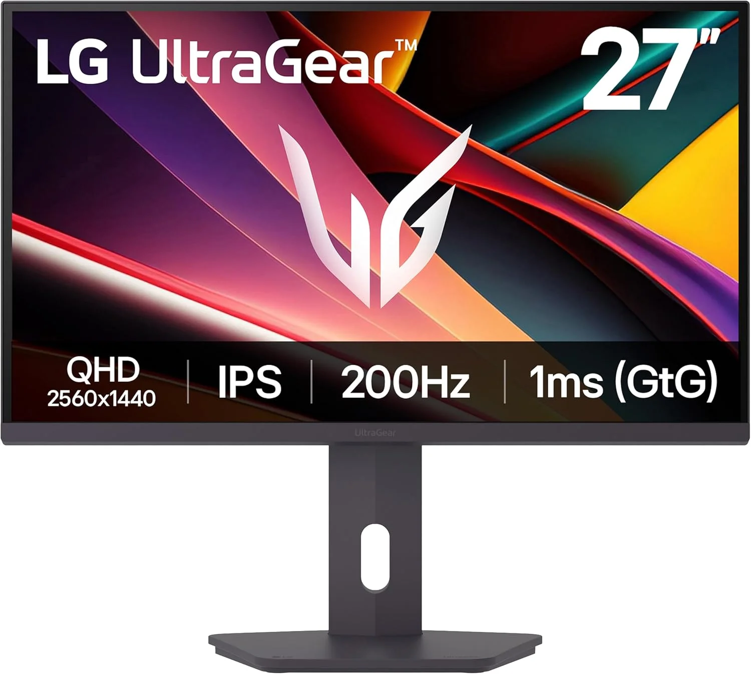 مانیتور گیمینگ 27 اینچی LG 27G610A-B Ultragear QHD (2560 x 1440) IPS، 200 هرتز، 1 میلی‌ثانیه، AMD FreeSync Premium، VESA DisplayHDR 400، HDMI، DisplayPort، پایه با قابلیت تنظیم ارتفاع/چرخش/شیب، مشکی