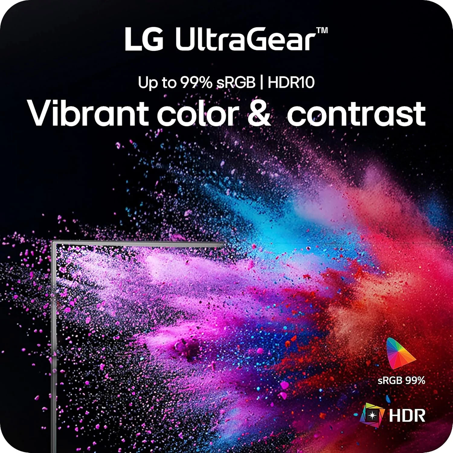 مانیتور گیمینگ 24 اینچی LG 24G411A-B Ultragear Full HD (1920 x 1080) IPS، نرخ نوسازی 144 هرتز (قابل ارتقا)، زمان پاسخگویی 1 میلی‌ثانیه MBR، سازگار با NVIDIA G-Sync، AMD FreeSync، HDR10، HDMI، DisplayPort، پایه باریک، مشکی