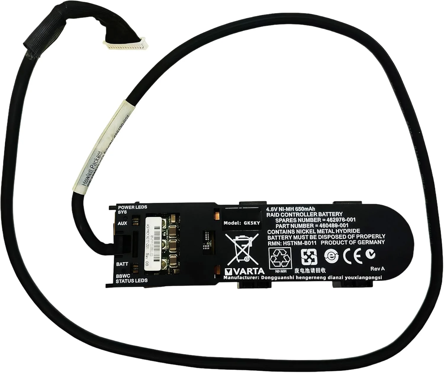 باتری لپ تاپ 31.2wh 462976-001 4.8V 650mAh جایگزین برای HP Smart Array P P212 P400 P410 P410i P411 Raid Controllers Series 460499-001 462969-B21 381573-001 398648-001 HSTNM-B011 با عملکرد بالا