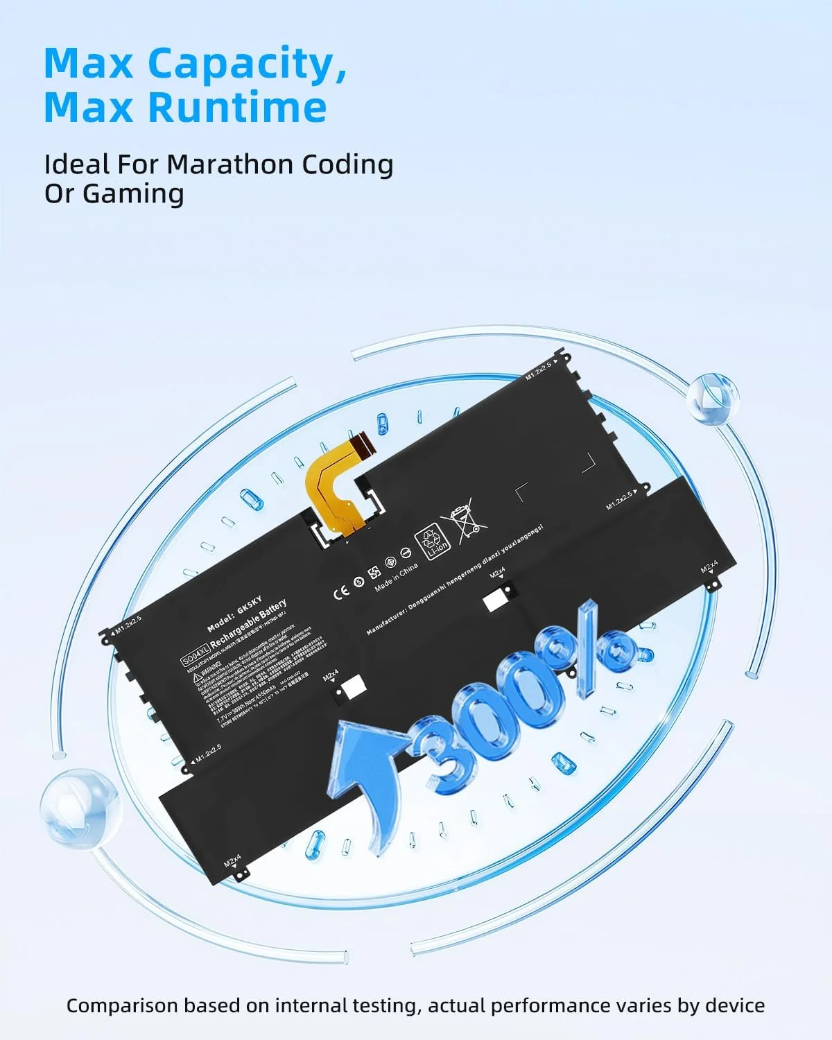 باتری 38Wh مدل SO04XL مناسب برای لپ‌تاپ‌های Hp Spectre سری 13-V000، 13-V100، 13T-V000، 13T-V100، 13-V011DX، 13-V111DX، 13-V016TU، 13-V015TU، 13-V014TU، 13-V001LA و Pro 13 G1 با شماره قطعات 844199-850، 844199-855، 843534-1C1 با عملکرد بالا