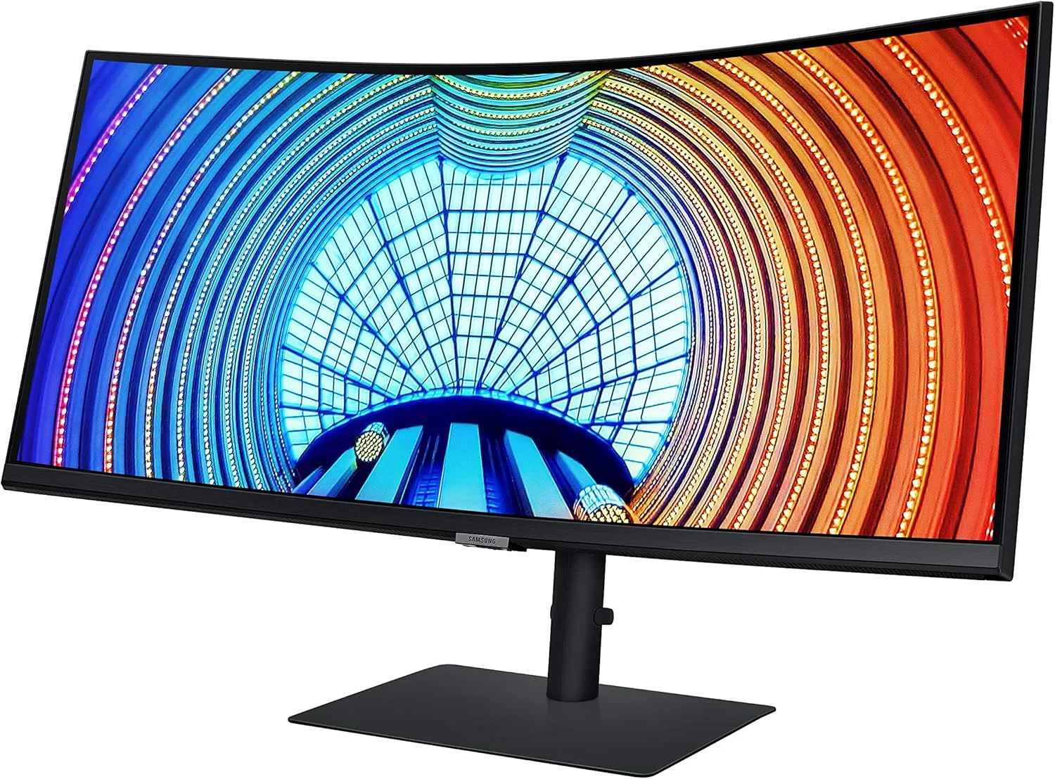 مانیتور خمیده 34 اینچی سامسونگ S65UA Ultra WQHD (3440x1440)، 100 هرتز، HDR10، HDMI، DP، LAN، شارژ 90 واتی USB-C، پایه با قابلیت تنظیم شیب/چرخش/محور (LS34A650UXNXGO) مانیتور خمیده 34 اینچی سامسونگ S65UA Ultra WQHD (3440x1440)، 100 هرتز، HDR10، HDMI، DP، LAN، شارژ 90 واتی USB-C، پایه با قابلیت تنظیم شیب/چرخش/محور (LS34A650UXNXGO)