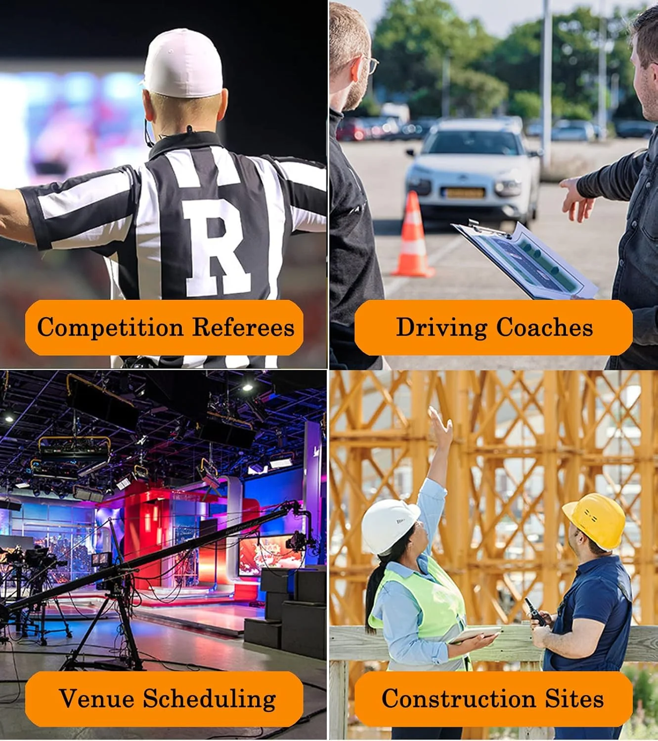 هدست داوری، سیستم ارتباطی رابط USB C با گوشی هدفون برای والیبال، فوتبال، هندبال (بسته 4 عددی)