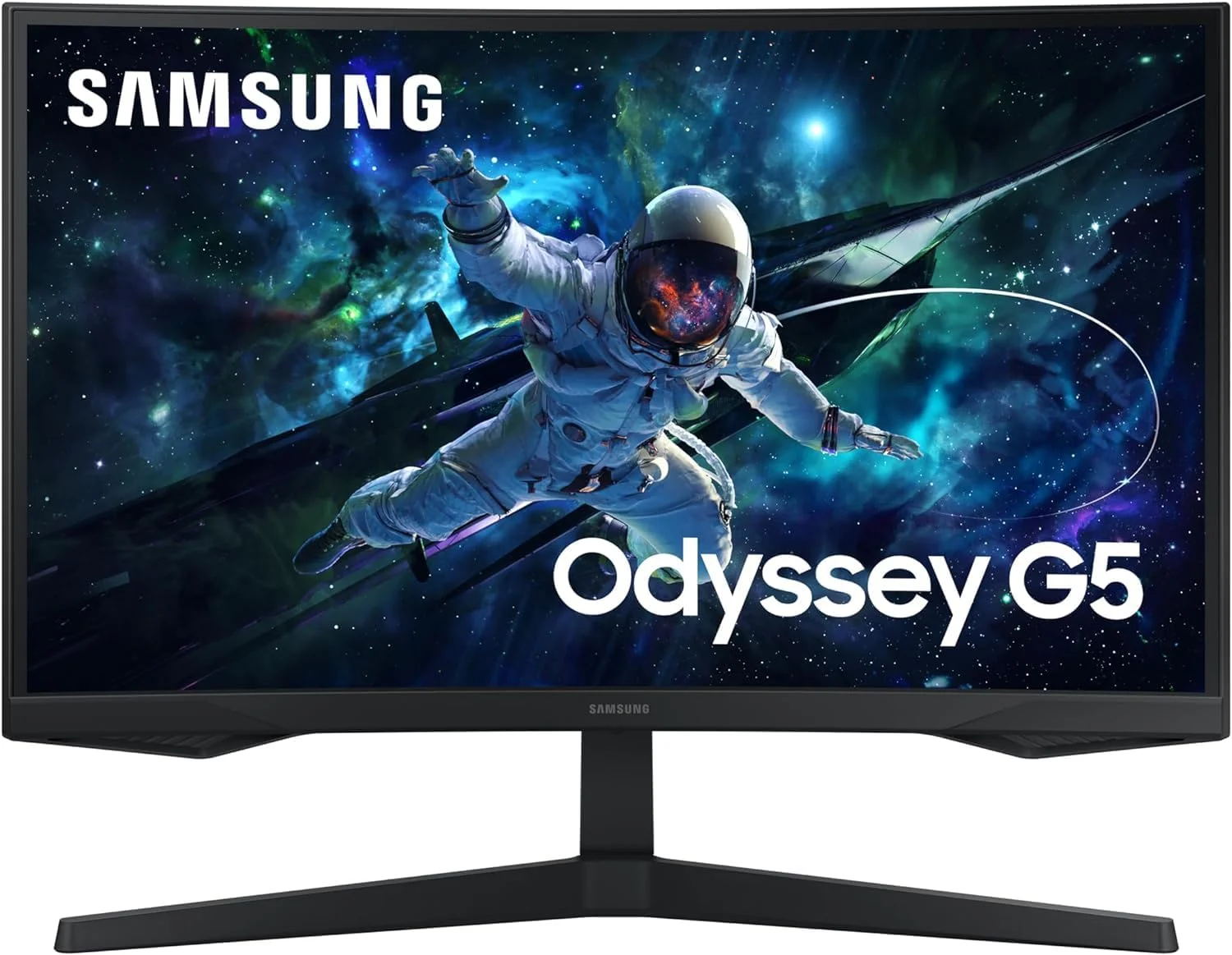 مانیتور گیمینگ خمیده سامسونگ Odyssey G55C با صفحه نمایش LED و اندازه 32 اینچ - مدل LS32CG552ENXZA مانیتور گیمینگ خمیده سامسونگ Odyssey G55C با صفحه نمایش LED و اندازه 32 اینچ - مدل LS32CG552ENXZA