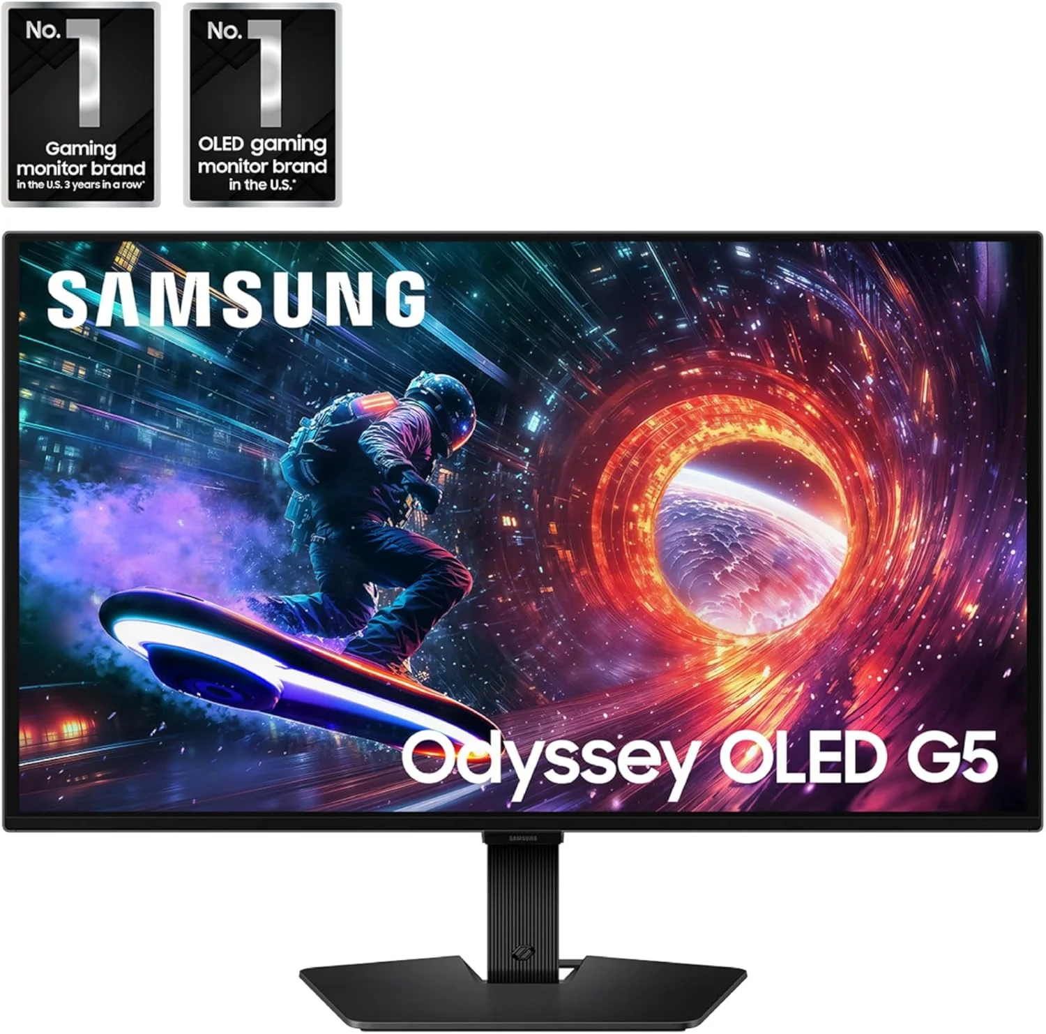 مانیتور گیمینگ 27 اینچی سامسونگ Odyssey G5 G50SF با رزولوشن QHD، نرخ تازهسازی 180 هرتز، محافظ OLED، زمان پاسخدهی 0.03 میلیثانیه (GtG)، سازگار با NVIDIA G-Sync و AMD FreeSync™، مدل LS27FG500SNXZA مانیتور گیمینگ 27 اینچی سامسونگ Odyssey G5 G50SF با رزولوشن QHD، نرخ تازهسازی 180 هرتز، محافظ OLED، زمان پاسخدهی 0.03 میلیثانیه (GtG)، سازگار با NVIDIA G-Sync و AMD FreeSync™، مدل LS27FG500SNXZA