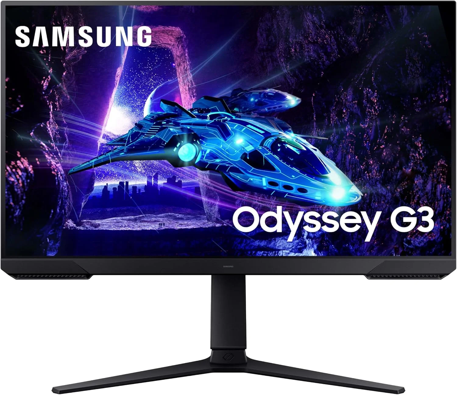 مانیتور گیمینگ 27 اینچی سامسونگ Odyssey G3 (G30D) سری FHD، زمان پاسخگویی 1 میلی‌ثانیه، نرخ تازه‌سازی 180 هرتز، AMD FreeSync، پایه قابل تنظیم، مشکی