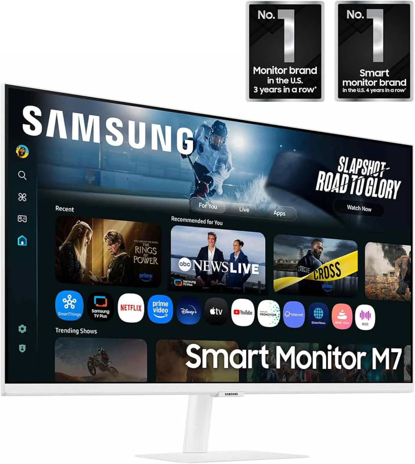 مانیتور هوشمند 32 اینچی سامسونگ مدل M7 (M70F) با کیفیت 4K UHD، هوش مصنوعی Samsung Vision، برنامههای تلویزیون هوشمند، Gaming Hub، USB-C، HDMI و USB-A، سفید، LS32FM703UNXZA، 2025 مانیتور هوشمند 32 اینچی سامسونگ مدل M7 (M70F) با کیفیت 4K UHD، هوش مصنوعی Samsung Vision، برنامههای تلویزیون هوشمند، Gaming Hub، USB-C، HDMI و USB-A، سفید، LS32FM703UNXZA، 2025