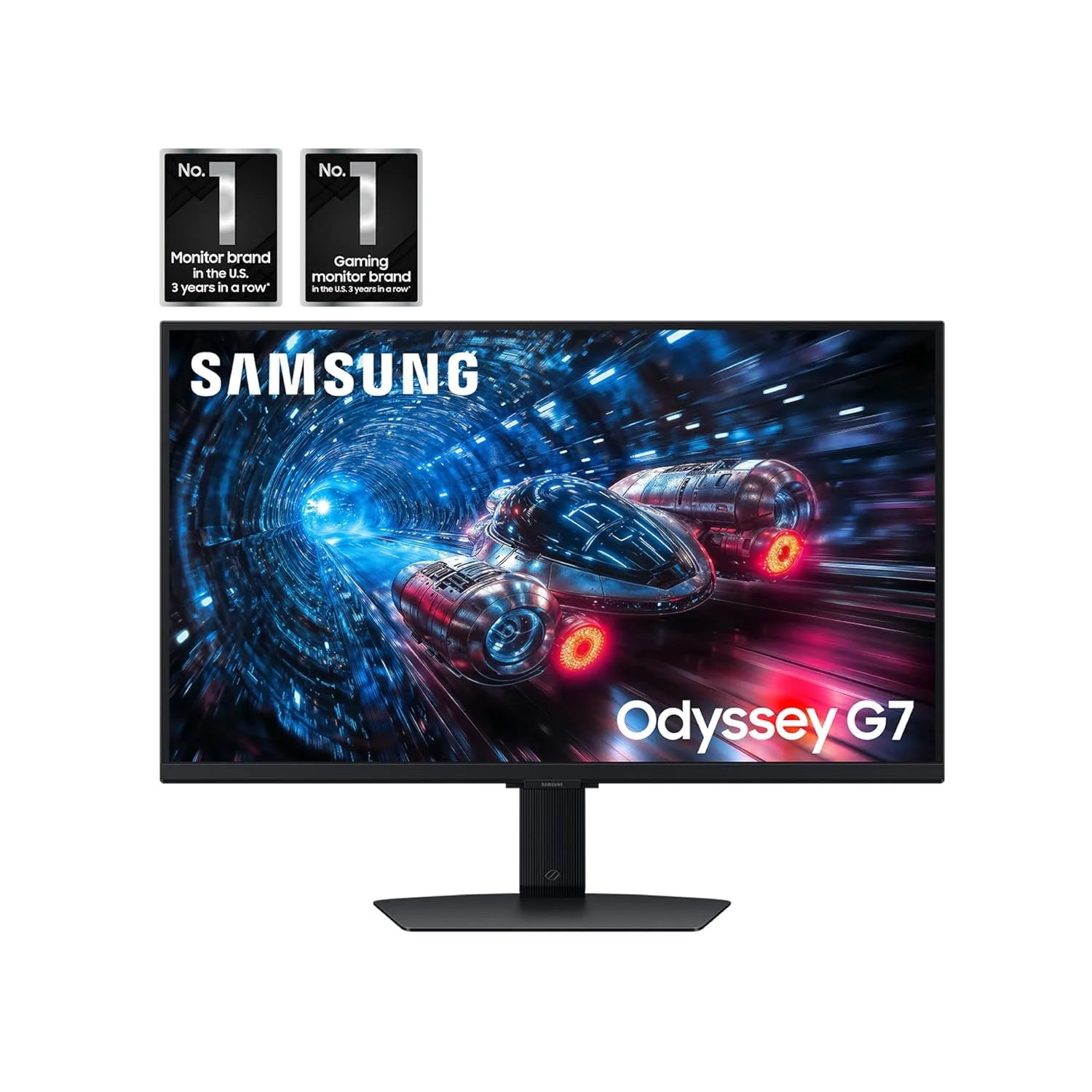 مانیتور گیمینگ 27 اینچی سامسونگ Odyssey G7 G70F با رزولوشن FHD، حالت دوگانه IPS سریع، نرخ نوسازی 180 هرتز 4K، سازگار با NVIDIA G-Sync، AMD FreeSync™ Premium، پایه ارگونومیک، LS27FG706ENXZA مانیتور گیمینگ 27 اینچی سامسونگ Odyssey G7 G70F با رزولوشن FHD، حالت دوگانه IPS سریع، نرخ نوسازی 180 هرتز 4K، سازگار با NVIDIA G-Sync، AMD FreeSync™ Premium، پایه ارگونومیک، LS27FG706ENXZA