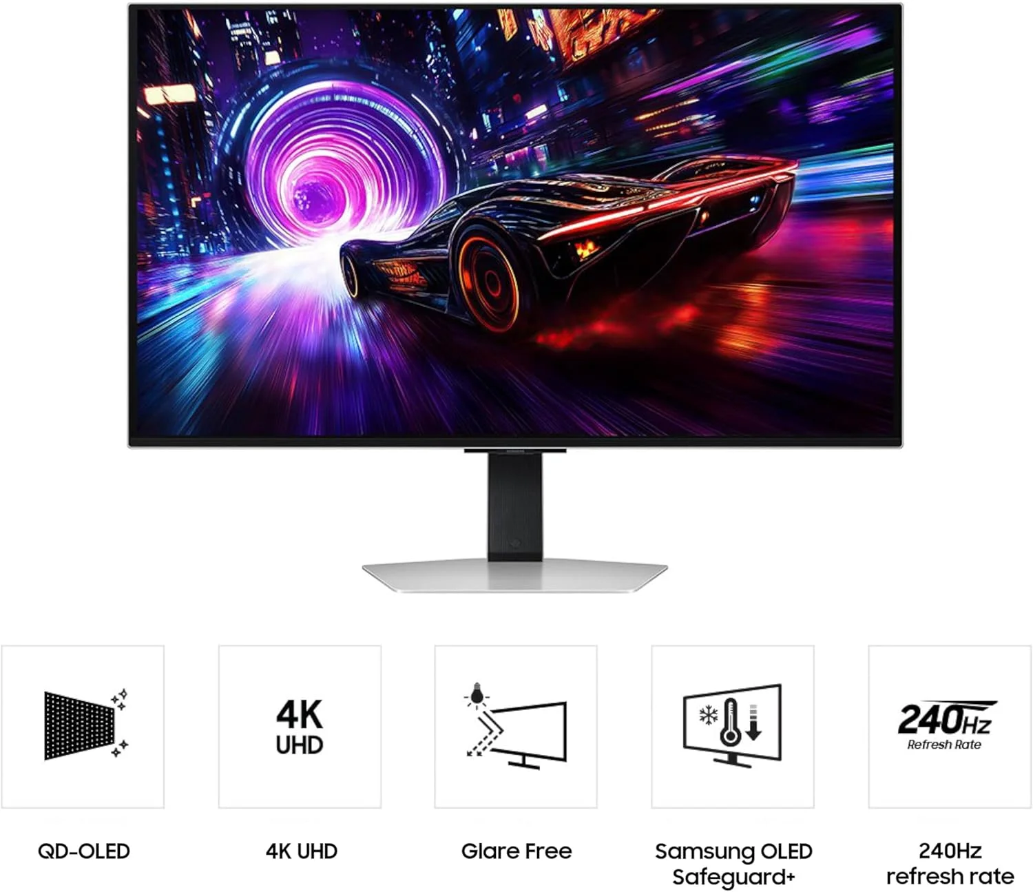 مانیتور گیمینگ 32 اینچی SAMSUNG Odyssey QD-OLED G8 (G81SF)، 4K، 240 هرتز، زمان پاسخگویی 0.03 میلیثانیه، DisplayHDR True Black 400، AMD FreeSync™ Premium Pro، G-Sync سازگار، LS32FG810SNXZA، 2025 مانیتور گیمینگ 32 اینچی SAMSUNG Odyssey QD-OLED G8 (G81SF)، 4K، 240 هرتز، زمان پاسخگویی 0.03 میلیثانیه، DisplayHDR True Black 400، AMD FreeSync™ Premium Pro، G-Sync سازگار، LS32FG810SNXZA، 2025