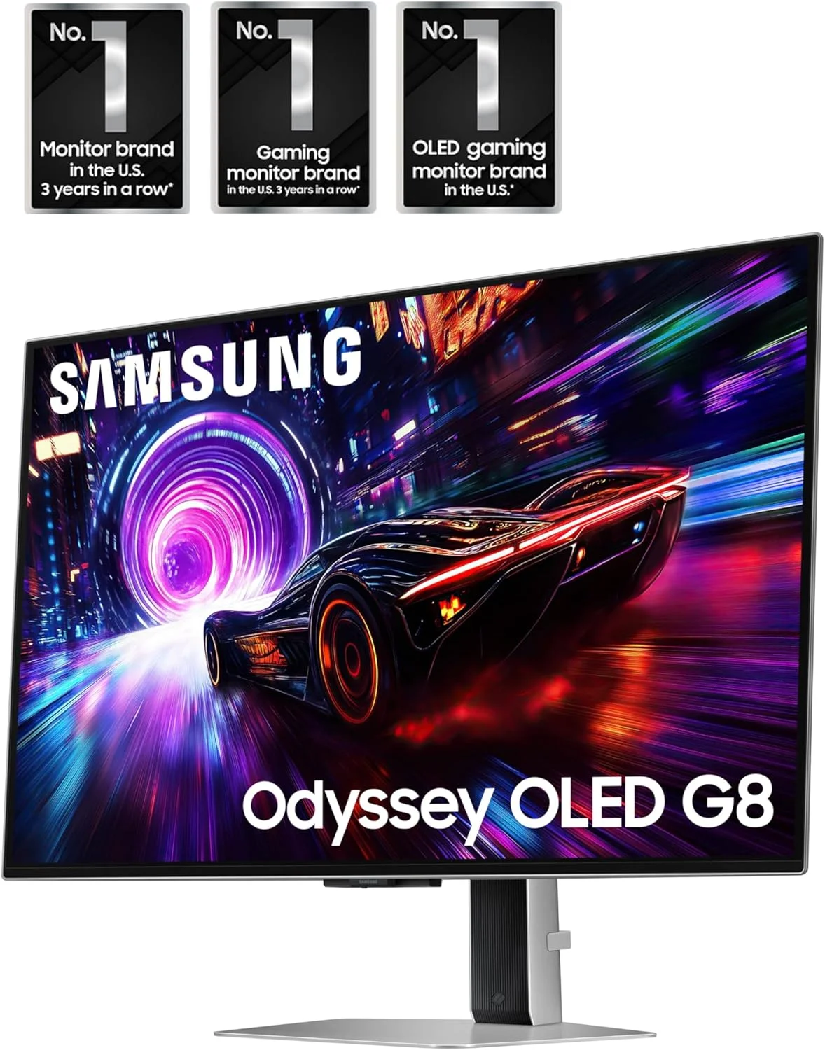 مانیتور گیمینگ 32 اینچی SAMSUNG Odyssey QD-OLED G8 (G81SF)، 4K، 240 هرتز، زمان پاسخگویی 0.03 میلیثانیه، DisplayHDR True Black 400، AMD FreeSync™ Premium Pro، G-Sync سازگار، LS32FG810SNXZA، 2025 مانیتور گیمینگ 32 اینچی SAMSUNG Odyssey QD-OLED G8 (G81SF)، 4K، 240 هرتز، زمان پاسخگویی 0.03 میلیثانیه، DisplayHDR True Black 400، AMD FreeSync™ Premium Pro، G-Sync سازگار، LS32FG810SNXZA، 2025