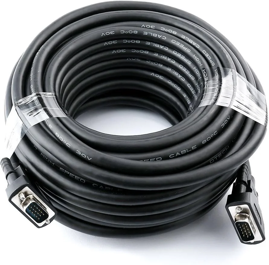 کابل مانیتور VGA دی-تک 15 متری نر به نر با رزولوشن بالا 1080p