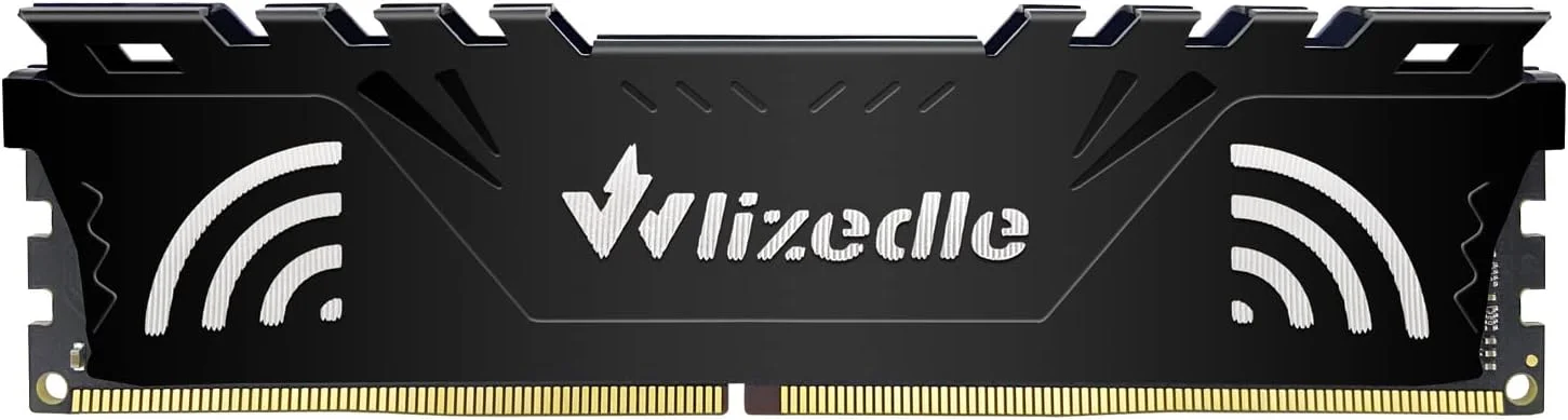 رم DDR4 3200MHz با ظرفیت 16 گیگابایت XMP 2.0 CL16 UDIMM، ماژول حافظه دسکتاپ PC4-25600 288-Pin 1.35V Non-ECC Unbuffered ارتقاء رم کامپیوتر PC - مشکی