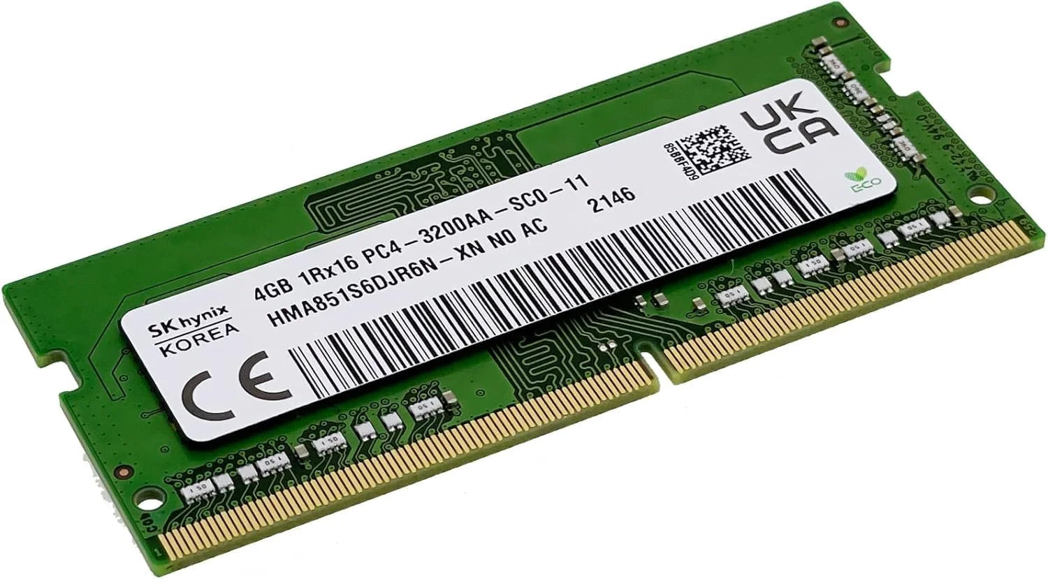 تایمتک هاینیکس 4 گیگابایت DDR4 3200MHz (DDR4-3200) PC4-25600 بدون ECC غیر بافر 1.2 ولت CL22 1Rx16 تک ردیفه 260 پین SODIMM سازگار با لپ تاپ گیمینگ AMD و Intel، نوت بوک، کامپیوتر، ماژول رم