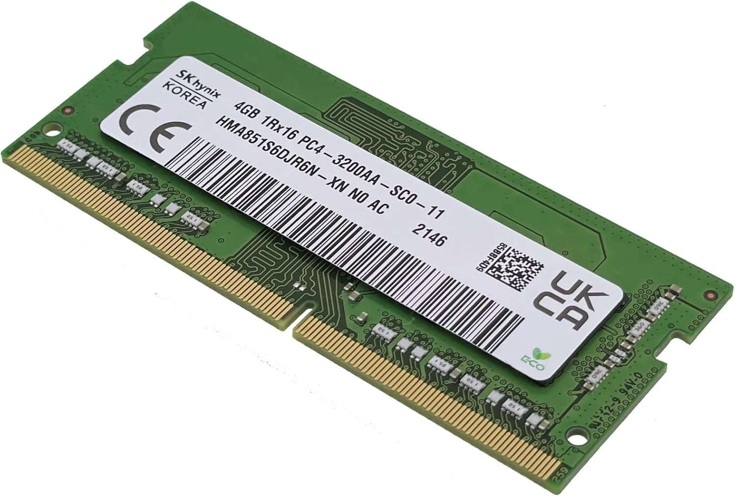 تایمتک هاینیکس 4 گیگابایت DDR4 3200MHz (DDR4-3200) PC4-25600 بدون ECC غیر بافر 1.2 ولت CL22 1Rx16 تک ردیفه 260 پین SODIMM سازگار با لپ تاپ گیمینگ AMD و Intel، نوت بوک، کامپیوتر، ماژول رم