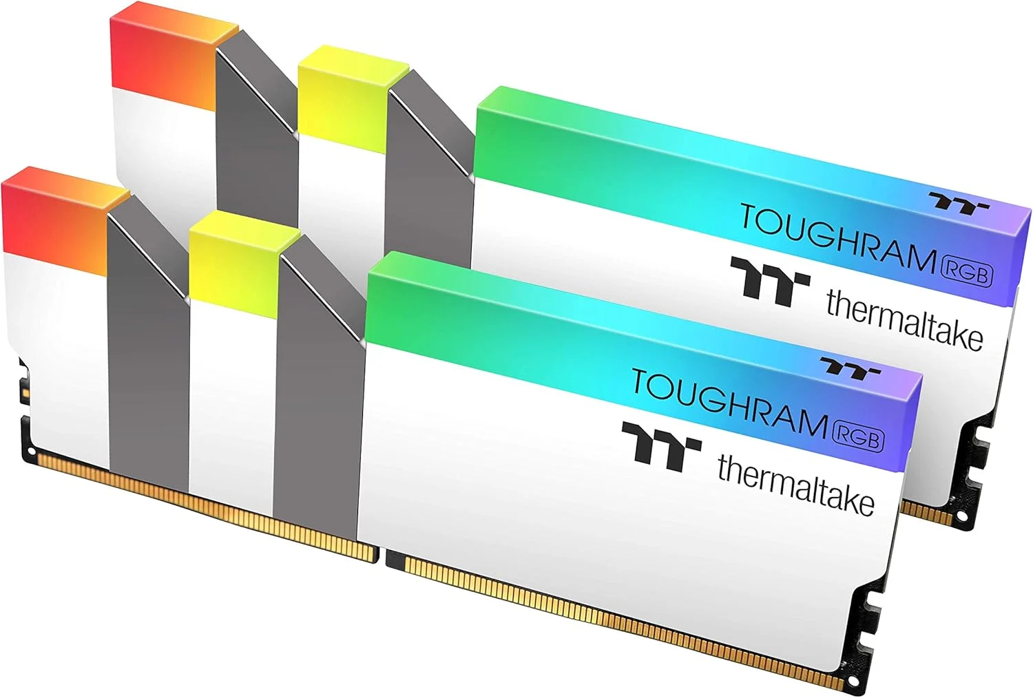 رم ترمالتیک TOUGHRAM RGB سفید DDR4 4400MHz 16GB (8GB x 2) با نورپردازی RGB 16.8 میلیون رنگ، همگام‌سازی با مادربرد 5V، مدل R022D408GX2-4400C19A