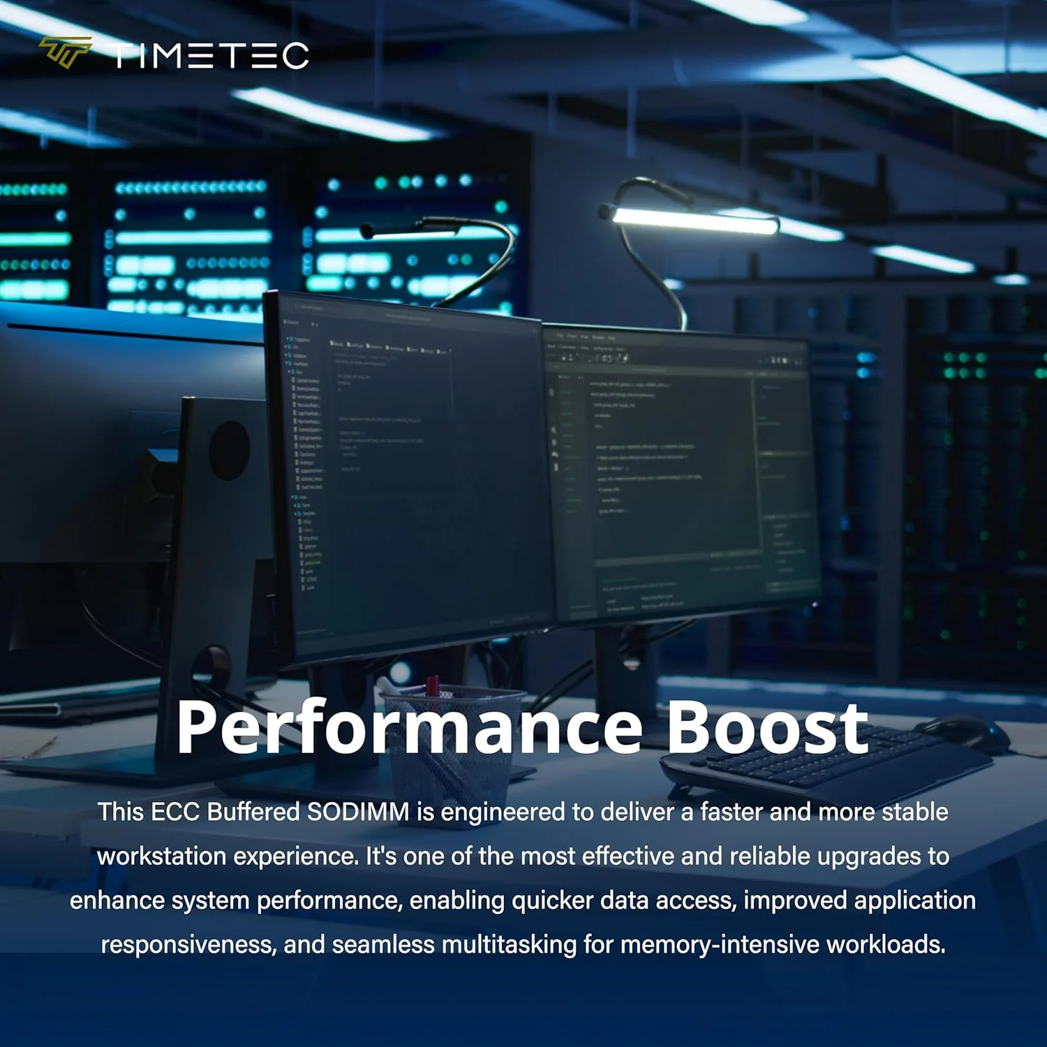 کیت 64 گیگابایتی (2x32 گیگابایتی) Timetec Hynix IC DDR4 3200MHz PC4-25600 Unbuffered ECC UDIMM 1.2V CL22 2Rx8 Dual Rank 260 Pin SODIMM ارتقاء ماژول رم حافظه