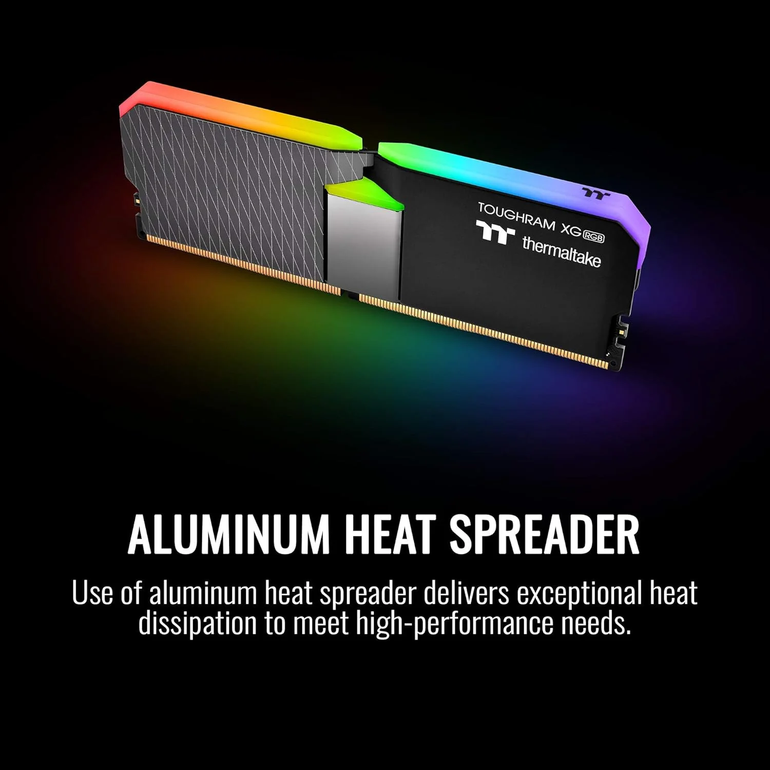 رم ترمالتیک TOUGHRAM XG RGB DDR4 4400MHz 16GB (8GB x 2) با 16.8 میلیون رنگ RGB و قابلیت همگام‌سازی با مادربرد از طریق Alexa/Razer Chroma/5V