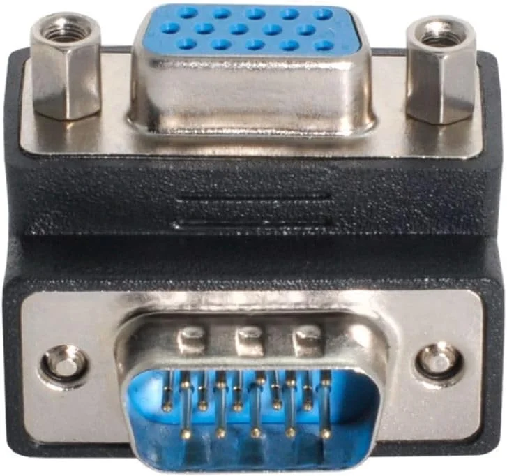 آداپتور اتصال نر به مادگی VGA SVGA 15 پین چرخشی 270 درجه