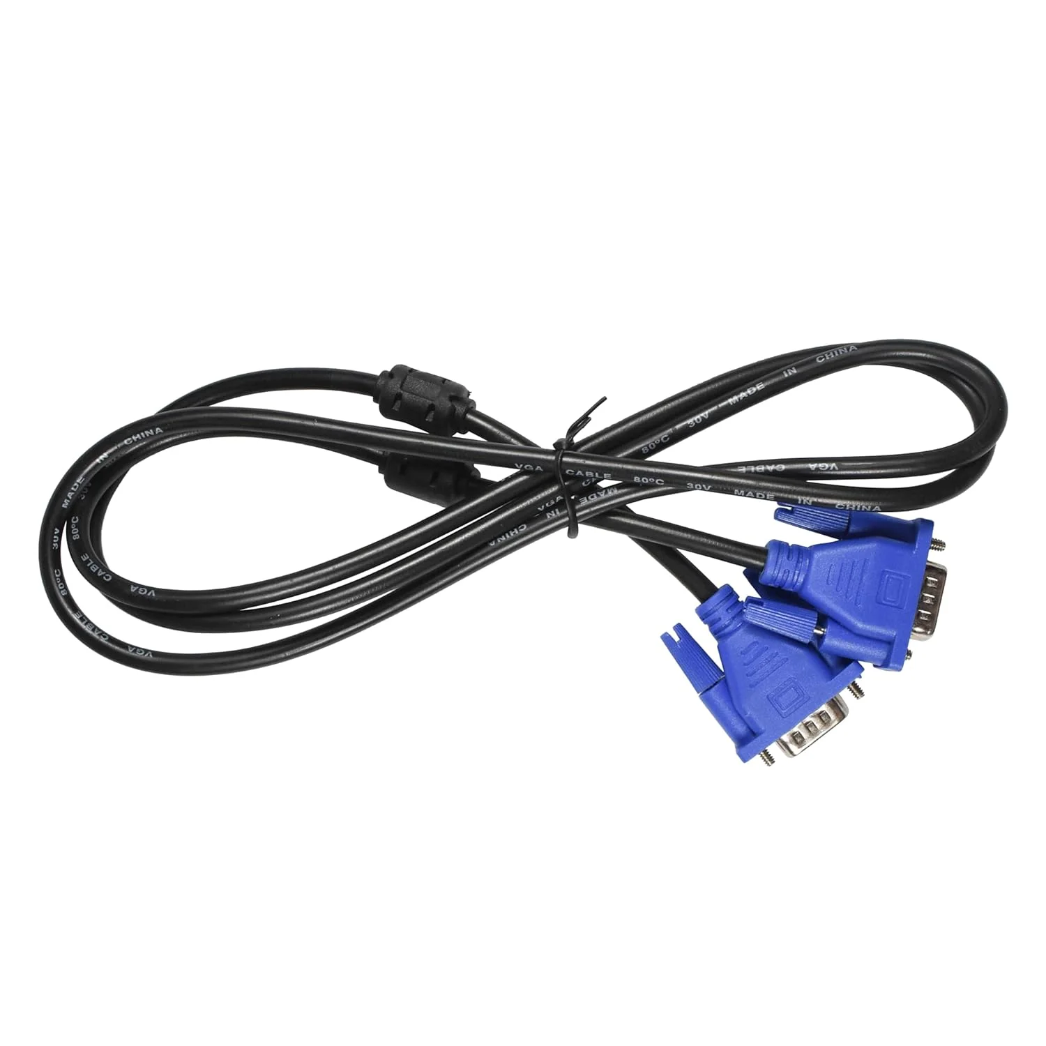 کابل 1.5 متری VGA/SVGA/Super VGA 15 پین HD15 (نر به نر) HQRP برای تلویزیون، مانیتور کامپیوتر، مانیتور LCD، پروژکتور، نمایشگر
