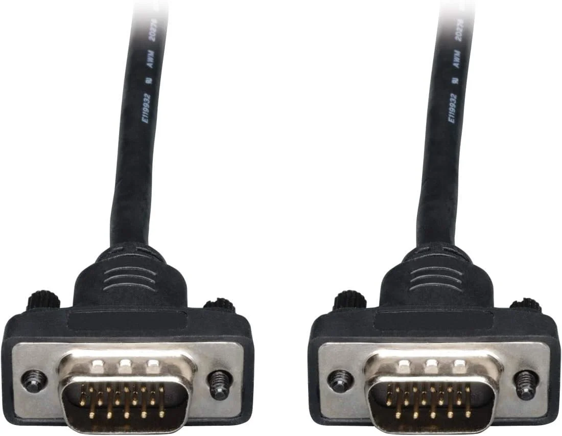 کابل مانیتور کواکسیال VGA RGB HD15 M/M تریپ لایت مدل P502-025-SM با طول 7.6 متر، مشکی