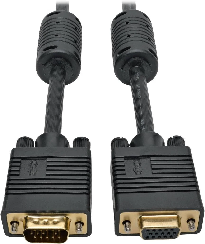 کابل افزایش طول مانیتور VGA Tripp Lite RGB Coax با رزولوشن بالا M/F، 2048 x 1536، شامل 1080p HD15، طول 3 فوت (P500-003)