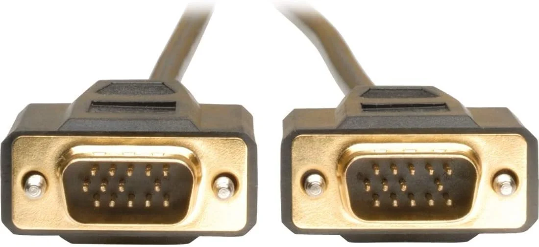 کابل مانیتور VGA پانزده فوتی TRIPP LITE P512-015 با روکش طلایی و محافظ HD15 M/M