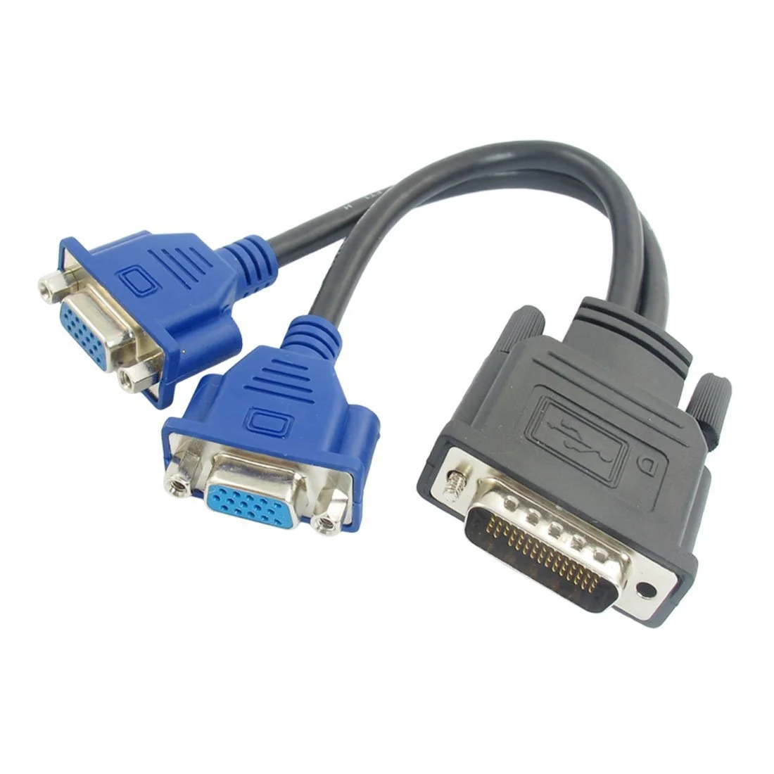 کابل تبدیل DMS-59 پین نری به دو پورت VGA مادگی