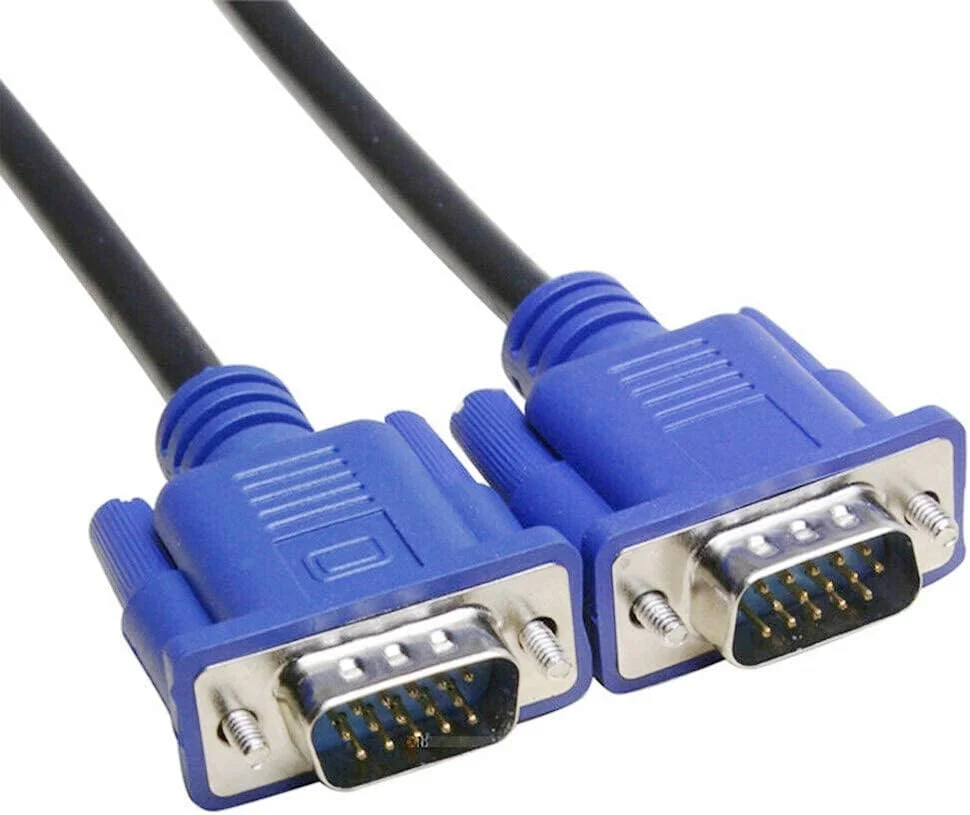 کابل VGA به VGA برای مانیتور HD15 نر به نر برای تلویزیون، کامپیوتر، پروژکتور (1.5 متر)