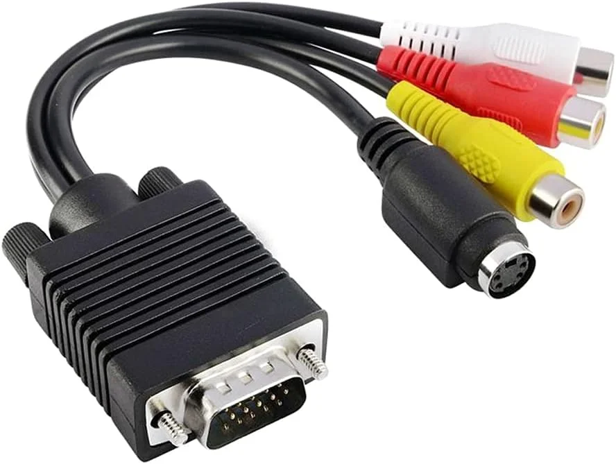 تبدیل VGA SVGA به S-Video و 3 RCA AV برای کامپیوتر و لپ تاپ