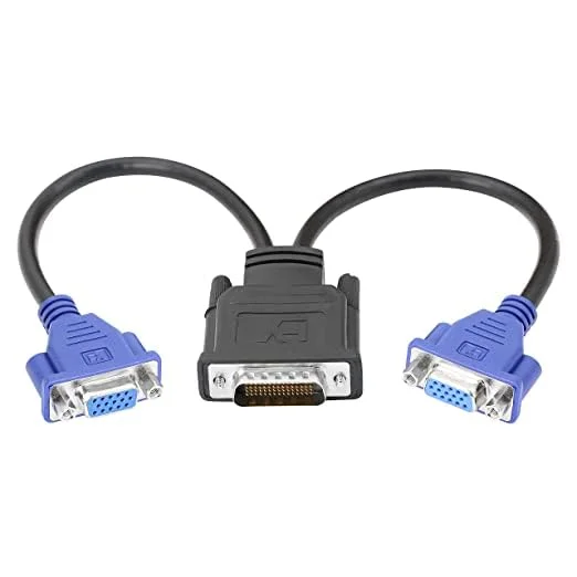 کابل تبدیل DMS-59 به VGA برای راه اندازی دو مانیتور یا به عنوان کابل آداپتور Y VGA