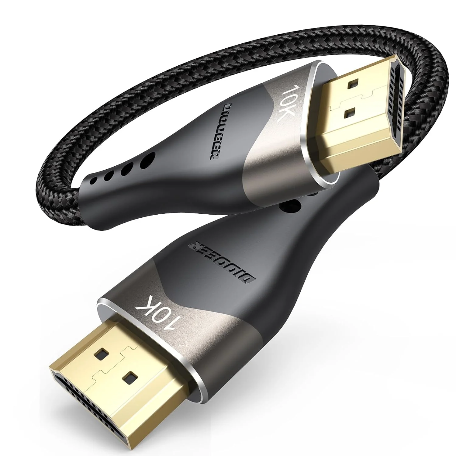 کابل کوتاه HDMI 10K 8K، 6 اینچ، کابل HDMI فوق العاده سریع 48 گیگابیت بر ثانیه، کابل HDMI کوچک 0.5 فوت 2.1 با 8K@60Hz 4K@120Hz، eARC، HDR10+، DTS:X، 3D برای سوییچ HDMI/لپ تاپ/اپل تی وی/فایر تی وی/مانیتور/PS5