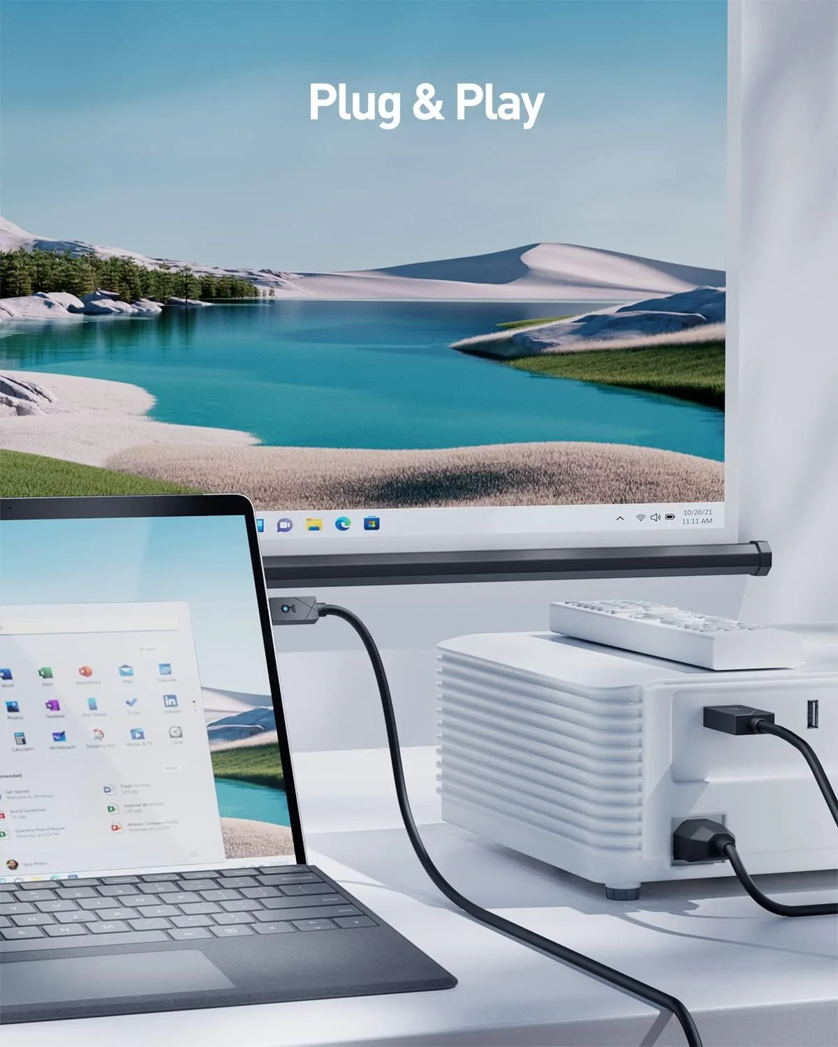 کابل USB-C به HDMI کیبل مترز 1.8 متری (6 فوت) با سرعت 48 گیگابیت بر ثانیه - پشتیبانی از HDR 4K 120Hz و 8K 60Hz - سازگار با پورت های USB4، Thunderbolt 3 و Thunderbolt 4 [طراحی شده برای Microsoft Surface]