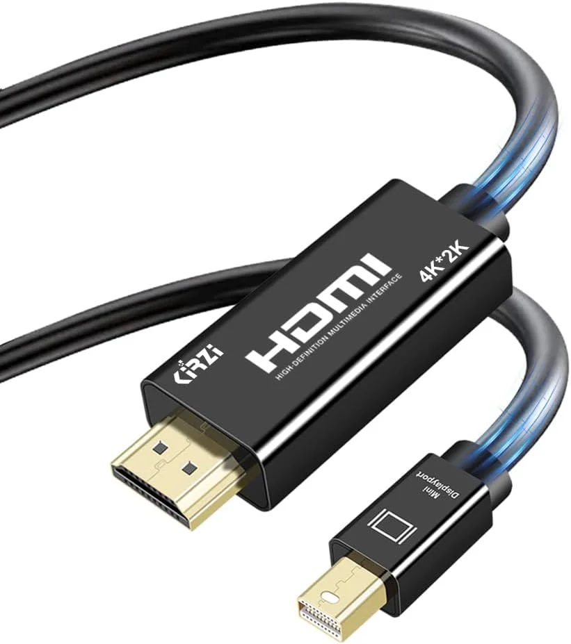 کابل Mini DisplayPort به HDMI 4K UHD طول 3 متر، کابل Thunderbolt به HDMI، سازگار با Mini DP به HDMI برای MacBook Air/Pro، Surface Pro/مانیتور/تلویزیون/پروژکتور و غیره