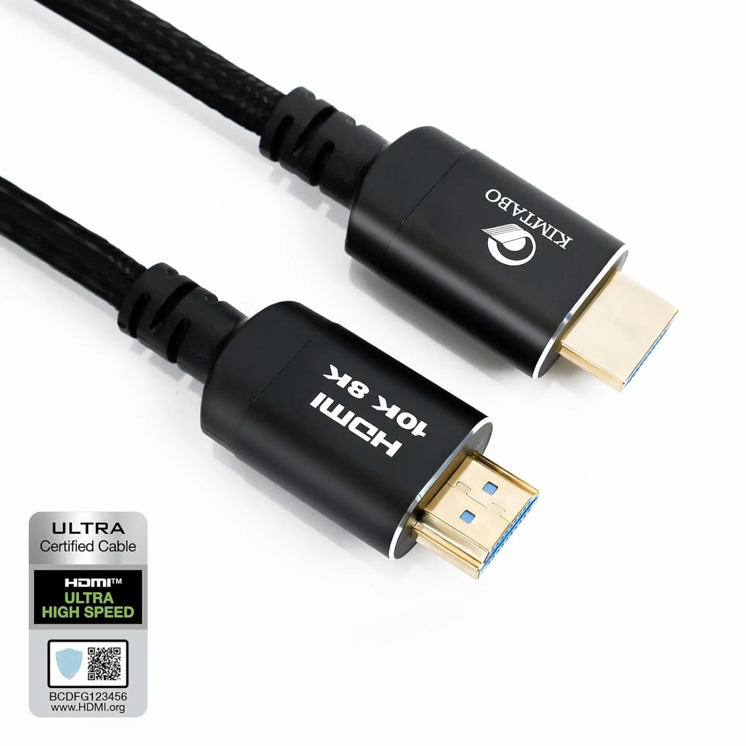 کابل HDMI 2.1 تایید شده 10K 8K 4K، کابل HDMI با سرعت فوق العاده بالا 48 گیگابیت بر ثانیه، پشتیبانی از 10K@30Hz 8K@60Hz 4K@120Hz، D-HDR، EARC Dolby Atmos برای تلویزیون، پروژکتور، مانیتور، PS5/4، Xbox، لپ تاپ