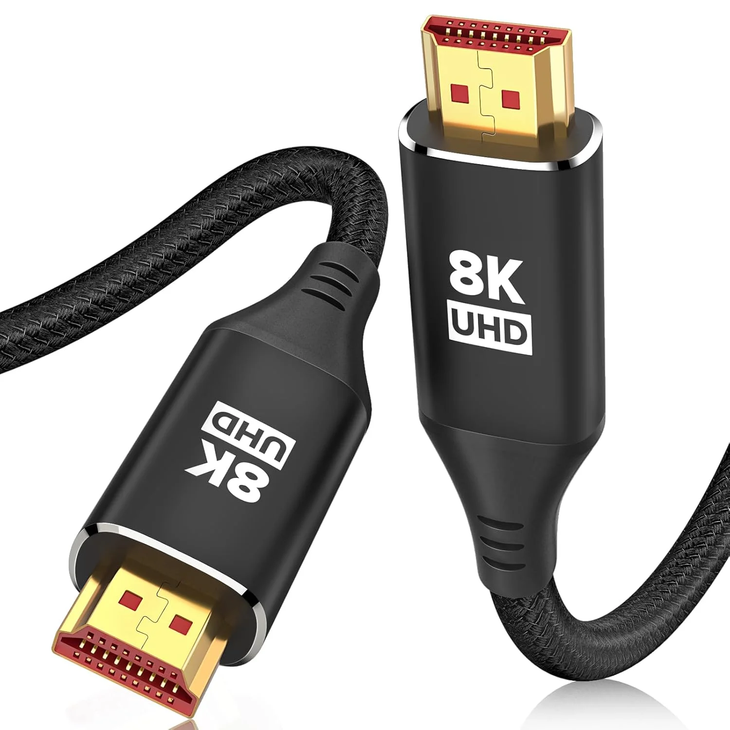کابل HDMI 10K 8K 4K طول 3.6 متر، کابل بافته شده HDMI فوق العاده سریع، پشتیبانی از 4K/120Hz، 8K/60Hz، 48Gbps DTS:X، HDCP 2.2 & 2.3، HDR 10، کابل HDMI 2.1