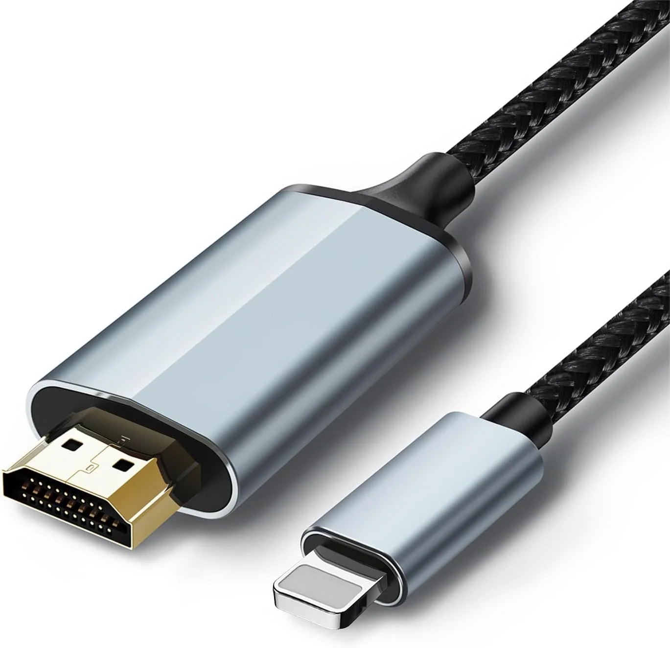 آداپتور لایتنینگ به HDMI • کیفیت 1080P HD • کابل HDMI برای اتصال آیفون به تلویزیون • سازگار با آیفون 14، 13، 12 و خروجی یوتیوب به تلویزیون • طول 2 متر (از آیفون 15/16 یا پخش نتفلیکس پشتیبانی نمی کند)