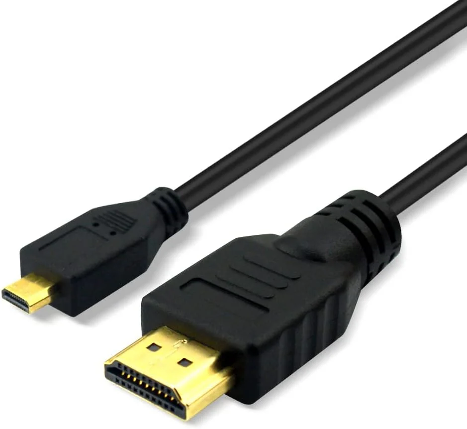 کابل 10 فوتی HDMI به Micro HDMI مدل CBUS برای GoPro Hero، Canon EOS M50 M5 M6 M100 Panasonic LUMIX ZS200 G85 GX850 FZ80 ZS70 LX10 GX85 FZ300 G7 GX8 GX9 ZS100، Sony a6400 a6300 RX0 a9, a7 III, a7R III, a7S II