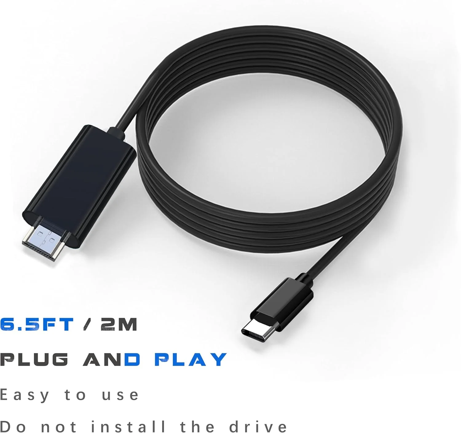 کابل USB-C به HDMI با طول 1.8 متر و کیفیت 4K برای مانیتور، آداپتور MAC، تبدیل کننده USBC vga آیپد پرو، مک بوک ایر، کابل تایپ سی کروم بوک، تلویزیون کابل USB-C به HDMI با طول 1.8 متر و کیفیت 4K برای مانیتور، آداپتور MAC، تبدیل کننده USBC vga آیپد پرو، مک بوک ایر، کابل تایپ سی کروم بوک، تلویزیون