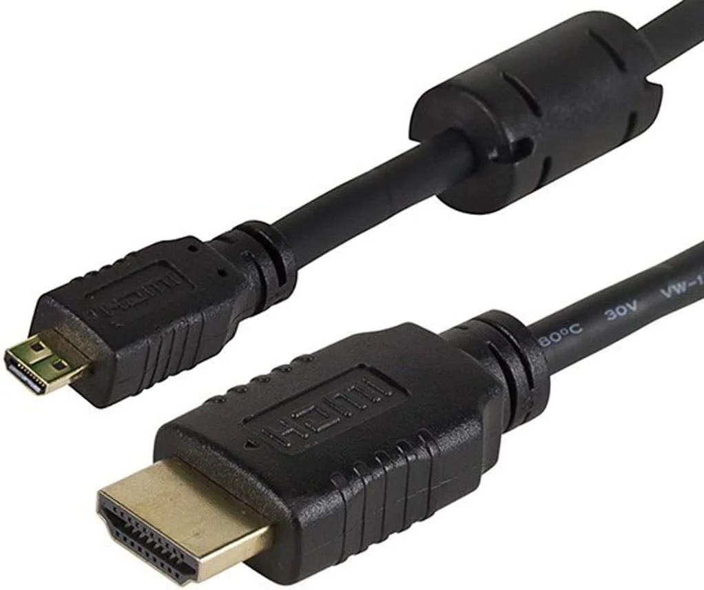 کابل HDMI به HDMI میکرو Monoprice با سرعت بالا - 4K@60Hz، HDR، 18Gbps، YCbCr 4:4:4، 34AWG، 1.5 فوت، مشکی