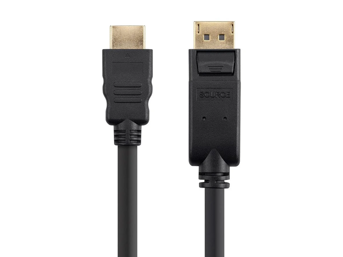 کابل DisplayPort 1.2a به HDTV مونوپرایس - 1.8 متر | پشتیبانی از رزولوشن 4K و ویدئو سه بعدی - سری Select، 1.8 متر، مشکی