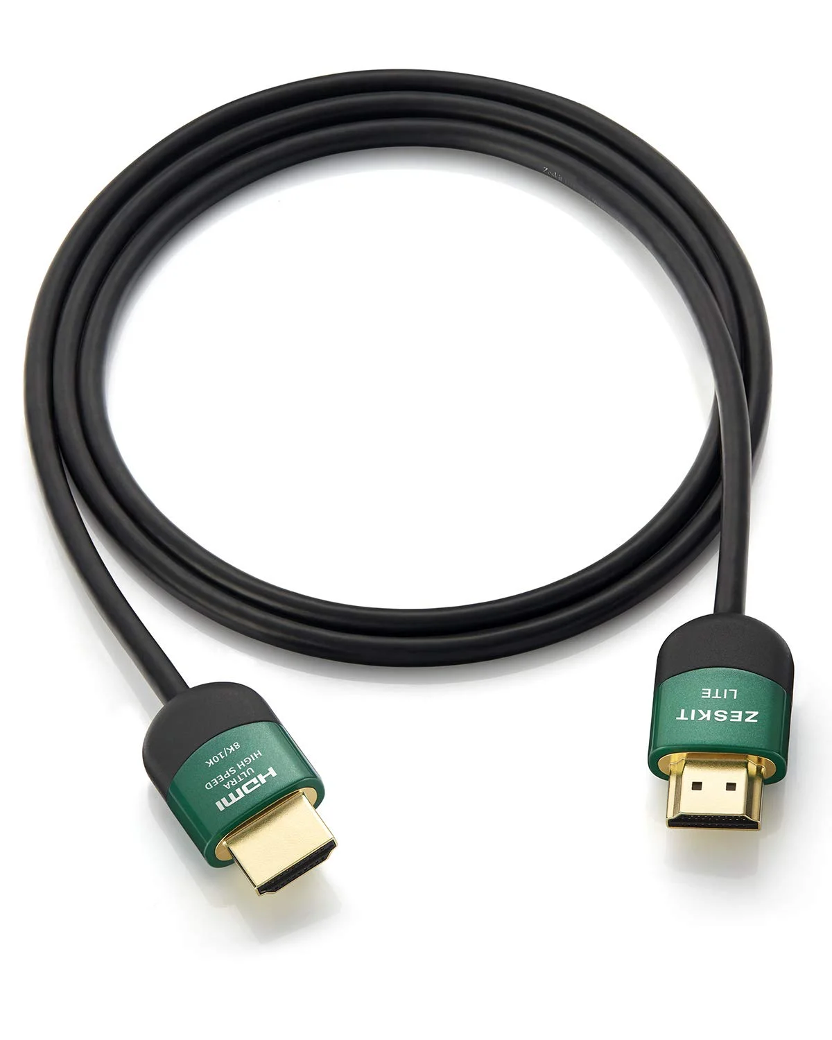 کابل HDMI فوق العاده پرسرعت Zeskit Lite 48Gbps باریک و دارای گواهی 5 فوت، 4K120 8K60 144Hz eARC HDR HDCP 2.2 2.3 سازگار با Dolby Vision Apple TV 4K Roku Sony LG Samsung Xbox Series X RTX 3080 PS4 PS5
