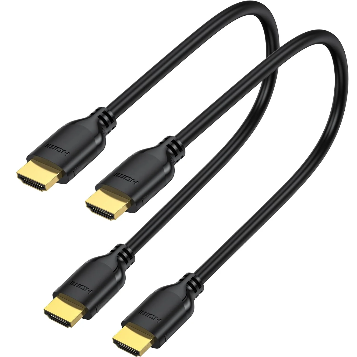 کابل کوتاه HDMI یک فوتی، بسته دو عددی، کابل HDMI به HDMI پرسرعت 1 فوتی 2.0، پشتیبانی از 4K@60Hz، 2K، 1080P، HDCP 2.2، HDR، 3D، ARC و اترنت کابل کوتاه HDMI یک فوتی، بسته دو عددی، کابل HDMI به HDMI پرسرعت 1 فوتی 2.0، پشتیبانی از 4K@60Hz، 2K، 1080P، HDCP 2.2، HDR، 3D، ARC و اترنت