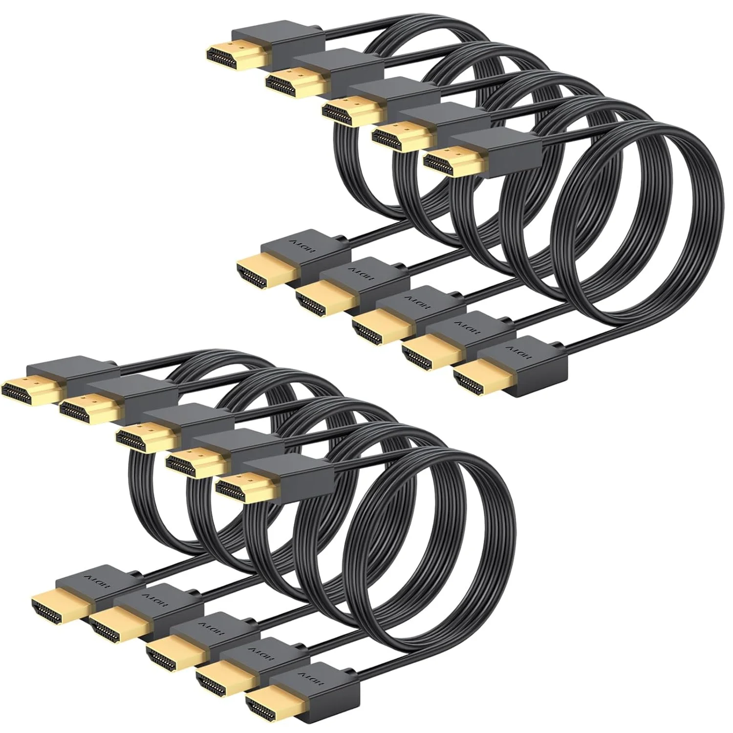 کابل HDMI سه فوتی (بسته 10 عددی) مشکی، کابل HDMI سه فوتی با سرعت بالا و محافظ دار، HDMI به HDMI 2.0 با رزولوشن 4K@60Hz/2K@144Hz/1080P، HDCP 2.2، HDR، ARC برای لپ تاپ، مانیتور، KVM، اسپلیتر، PS5، PS4، Xbox، ساندبار کابل HDMI سه فوتی (بسته 10 عددی) مشکی، کابل HDMI سه فوتی با سرعت بالا و محافظ دار، HDMI به HDMI 2.0 با رزولوشن 4K@60Hz/2K@144Hz/1080P، HDCP 2.2، HDR، ARC برای لپ تاپ، مانیتور، KVM، اسپلیتر، PS5، PS4، Xbox، ساندبار