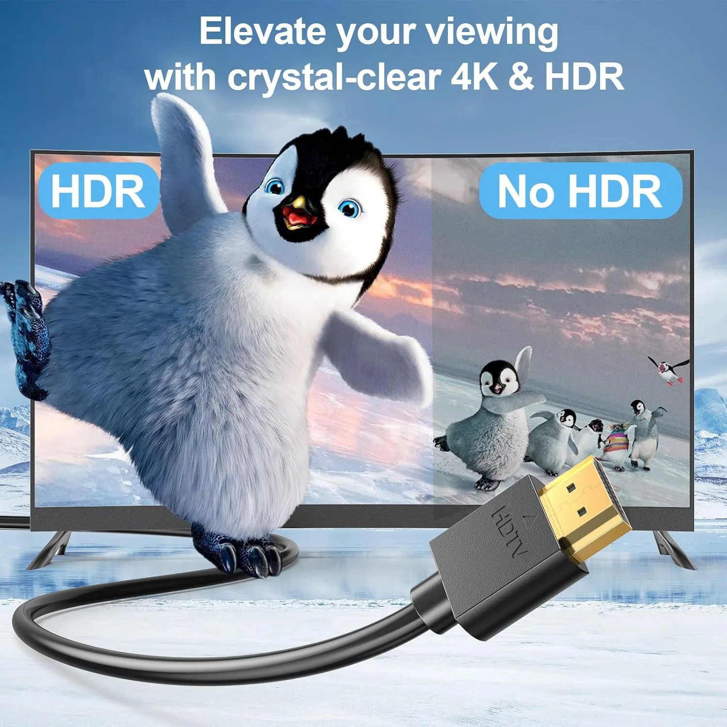 کابل HDMI سه فوتی (بسته 10 عددی) مشکی، کابل HDMI سه فوتی با سرعت بالا و محافظ دار، HDMI به HDMI 2.0 با رزولوشن 4K@60Hz/2K@144Hz/1080P، HDCP 2.2، HDR، ARC برای لپ تاپ، مانیتور، KVM، اسپلیتر، PS5، PS4، Xbox، ساندبار