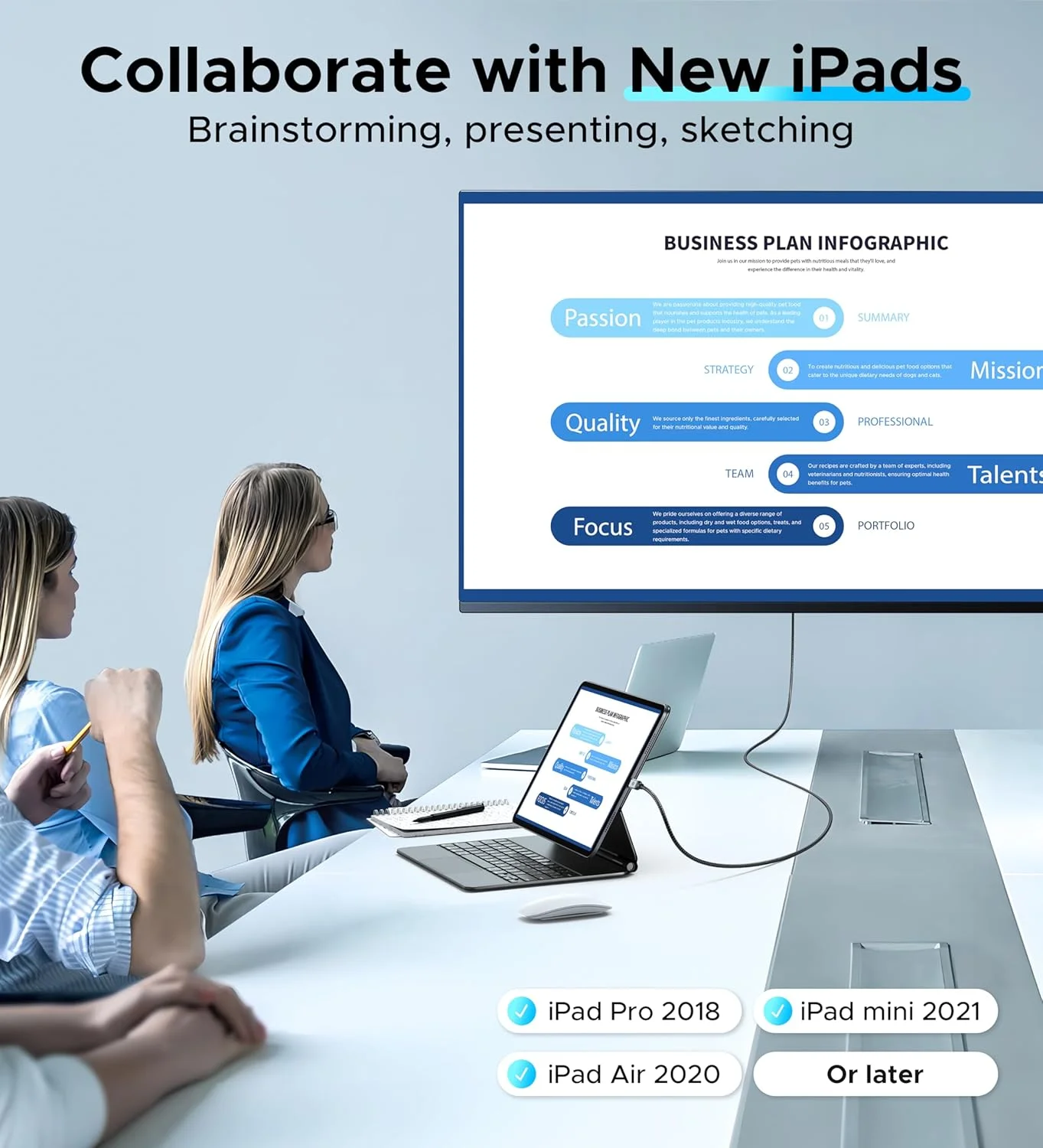 کابل USB C به HDMI وارکی 4K 60Hz طول 1 متر (2 عددی) [دارای پلاگین های روکش طلا ضد تداخل] کابل آلومینیومی Type-C به HDMI 2.0، سازگار با Thunderbolt 3/4/5 برای سری iPhone 15/16، MacBook، iMac، iPad، Galaxy