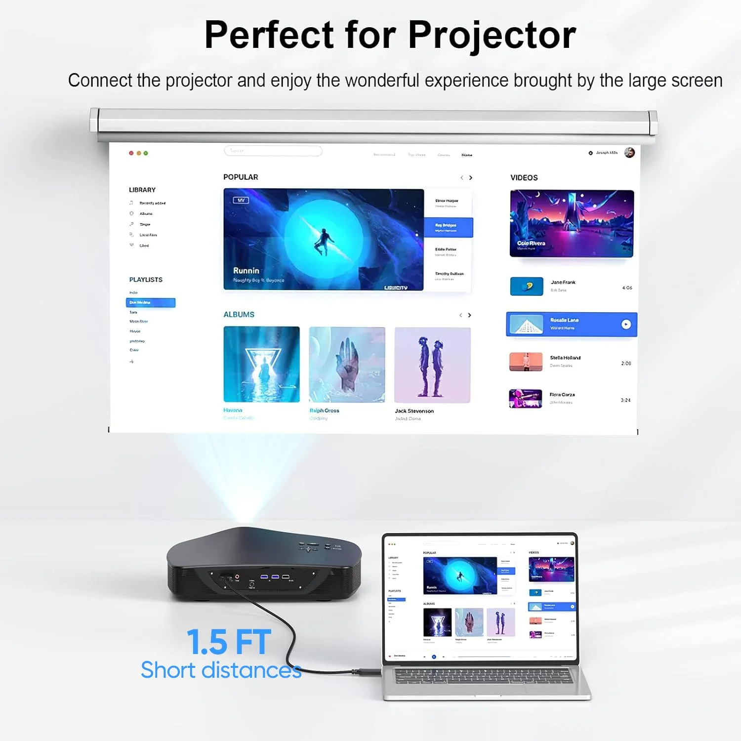 کابل DisplayPort به HDMI 4K طول 1.5 فوت، کابل کوتاه DP (درگاه نمایش) به HDMI آداپتور نر به نر پشتیبانی از ویدئو و صدا با UHD 4K، 2K، 1080P برای کامپیوتر، مانیتور، تلویزیون، پروژکتور - یک طرفه