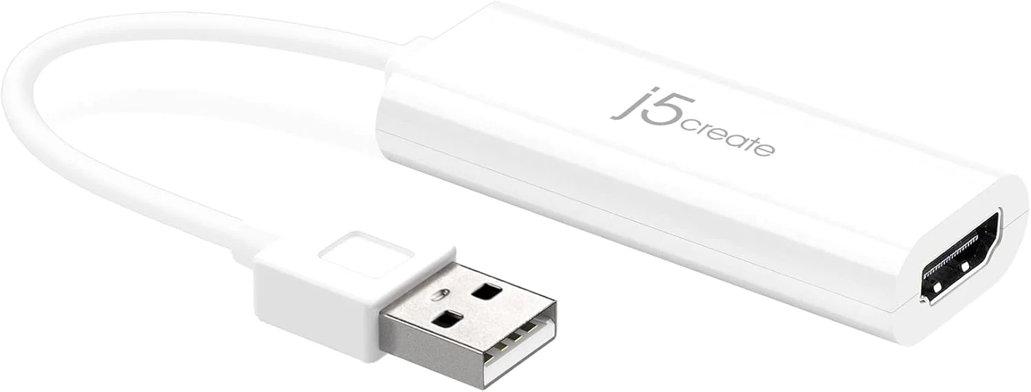 آداپتور نمایشگر USB به HDMI جی 5 کریت - آداپتور تبدیل کابل USB به HDMI 1080P برای ویندوز (JUA195)