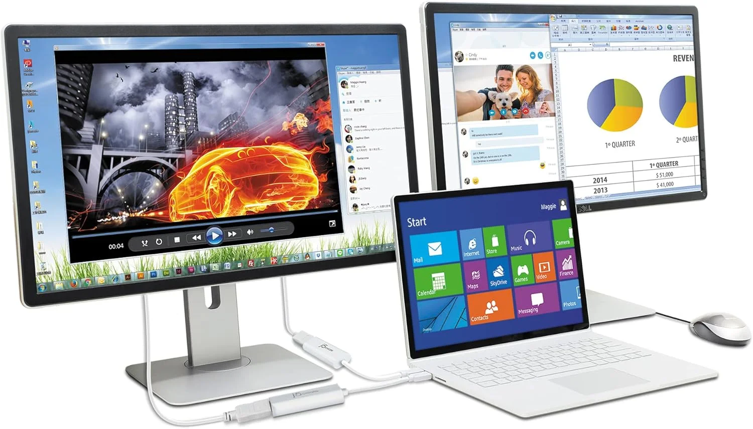 آداپتور نمایشگر USB به HDMI جی 5 کریت - آداپتور تبدیل کابل USB به HDMI 1080P برای ویندوز (JUA195) آداپتور نمایشگر USB به HDMI جی 5 کریت - آداپتور تبدیل کابل USB به HDMI 1080P برای ویندوز (JUA195)