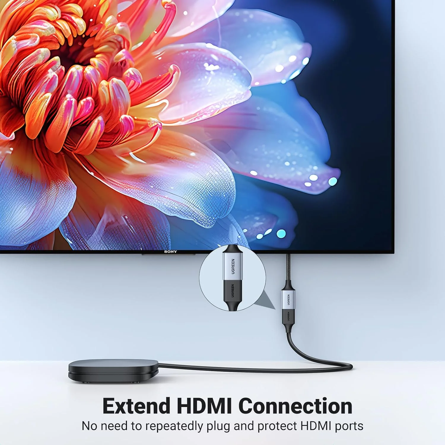 کابل افزایش طول HDMI یوگرین 8K، کابل آداپتور نر به ماده 0.15 متری، 8K@60Hz 4K@240Hz، سرعت بالا 48 گیگابیت بر ثانیه، سازگار با PS5/Nintendo Switch/Xbox Series X/Roku Stick/Blu-ray Laptop PC TV کابل افزایش طول HDMI یوگرین 8K، کابل آداپتور نر به ماده 0.15 متری، 8K@60Hz 4K@240Hz، سرعت بالا 48 گیگابیت بر ثانیه، سازگار با PS5/Nintendo Switch/Xbox Series X/Roku Stick/Blu-ray Laptop PC TV