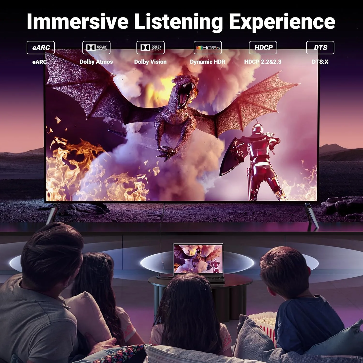 کابل افزایش طول HDMI یوگرین 8K 10K، کابل افزایش HDMI 2.1 با سرعت فوق العاده بالا 4K، آداپتور نر به ماده سازگار با MacBook Pro 2023/PS5/Xbox Series X/Roku TV/UHD TV/Blu-ray، طول 1.5 فوت