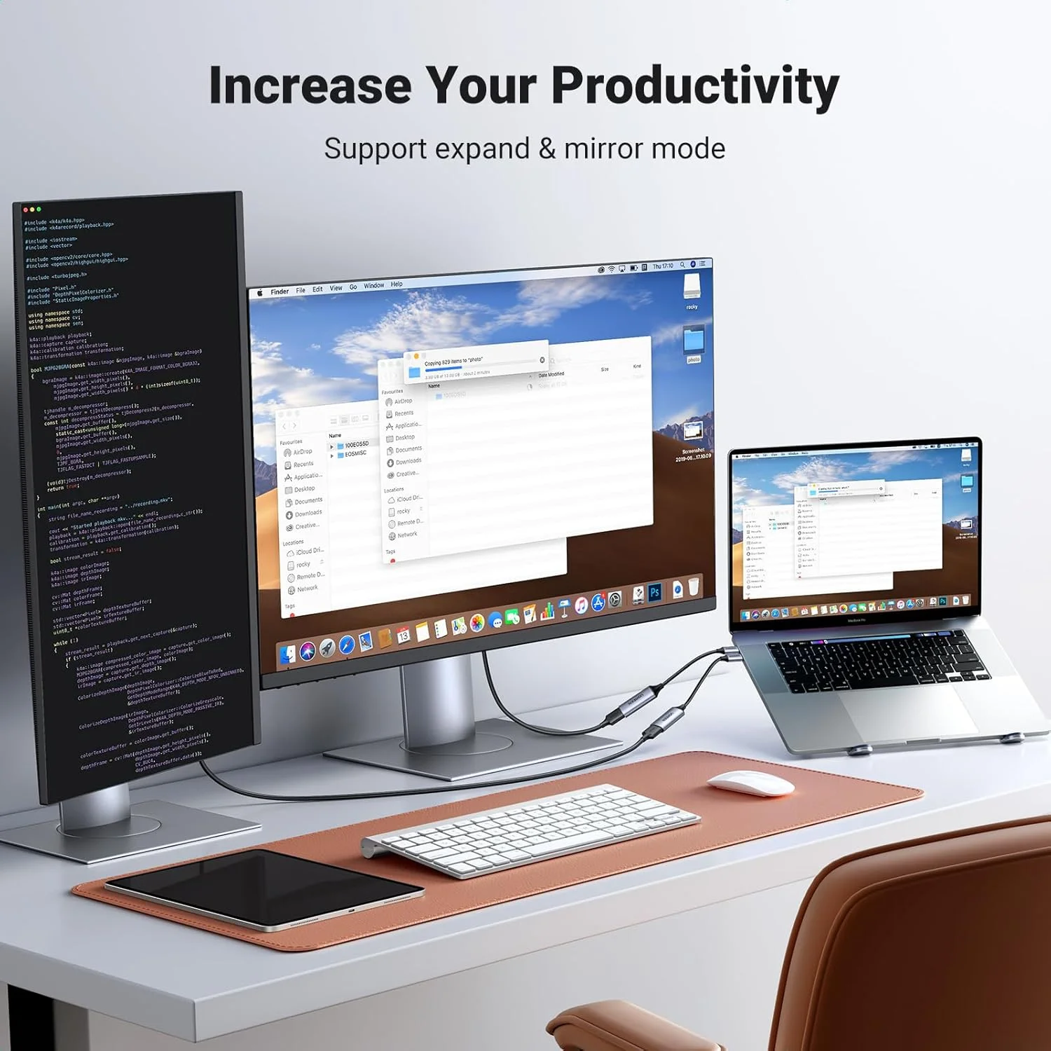 کابل تبدیل USB C به HDMI یوگرین 4K@60Hz آلومینیومی، سازگار با iPhone 17/16 Pro Max، iPad mini Air، MacBook Pro، Galaxy S25Ultra، iMac XPS 17